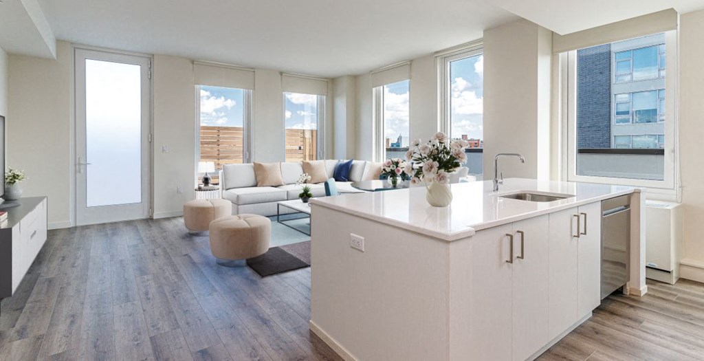 Modern Kitchen at 470 Manhattan, Brooklyn, NY, 11222